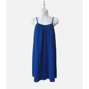 Alice + Olivia Cobalt Blue Sleeveless Mini Dress Short Slip Dress Lined Size XS